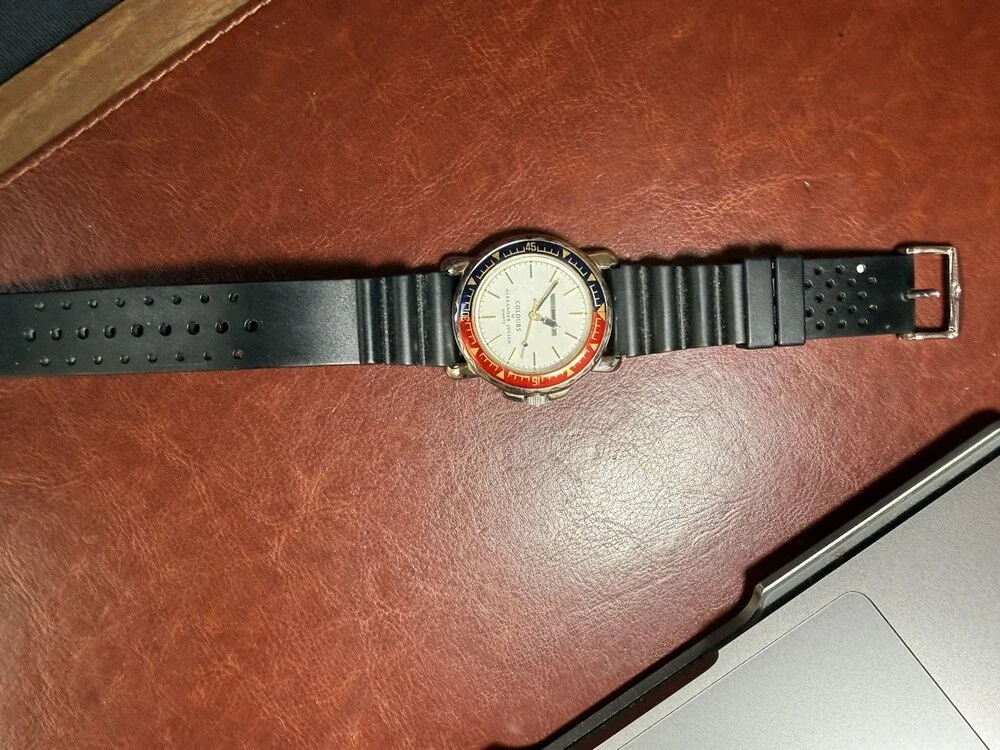 Colours by Alexander Julian Quartz Watch Red Blue Bezel Vintage Style Working